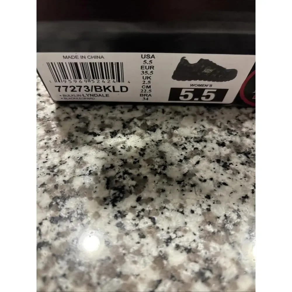 Skechers‎ Work Shoes Comp Toe WOMENS SIZE 5.5 BLACK NEW
